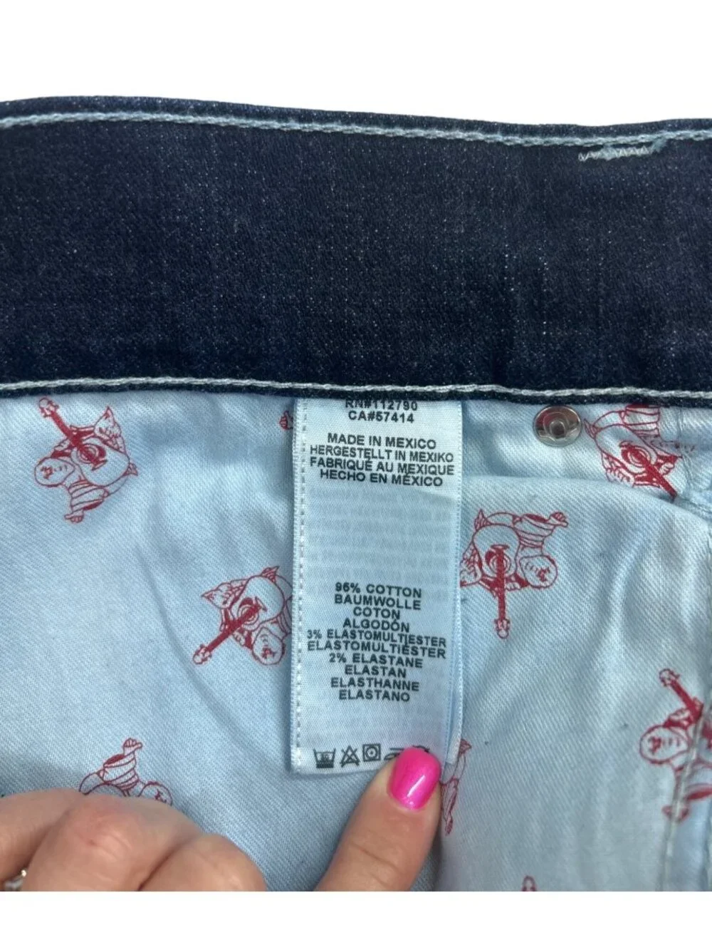 True Religion Moto Skinny Jeans Men's 34x28 Dark Wash Run Stitch Cracked Texture